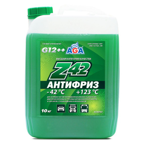 Антифриз AGA G12++ 10кг (AGA050z) (зелёный)