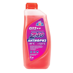 Антифриз AGA G12++ 1кг  (AGA001z) (красный)